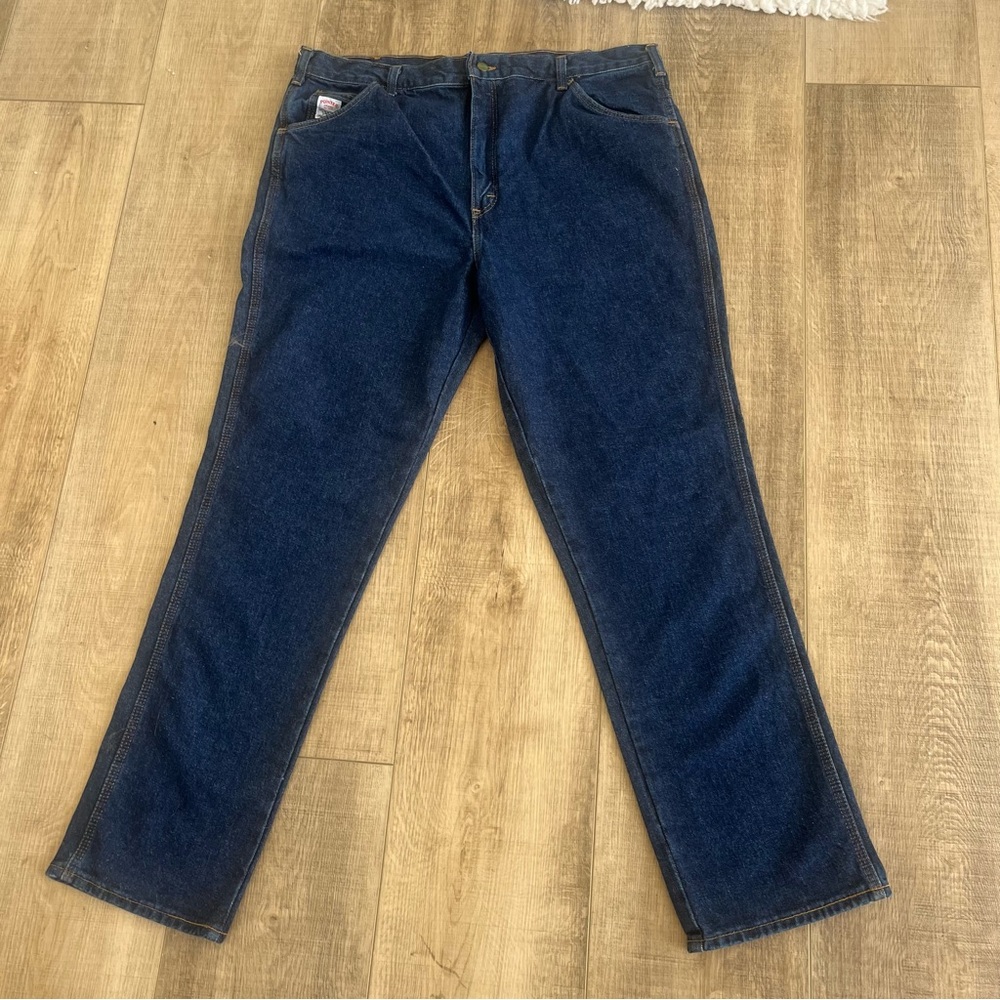 VTG Pointer Brand USA Dark Blue Denim jeans men’s Tag 42/32 Actual 41/33 MINT